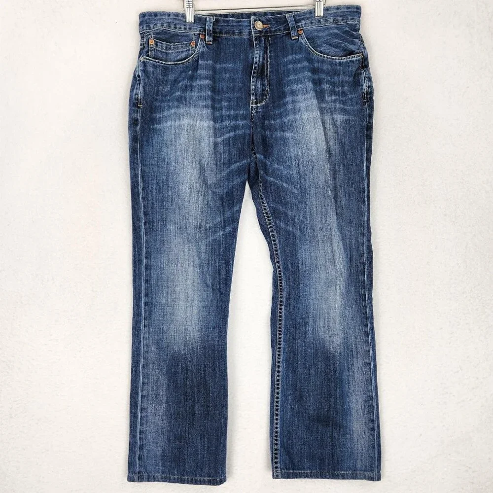 Tommy Bahama Jeans Men 38x32 Blue Standard Straight Leg Cotton Denim Medium Wash